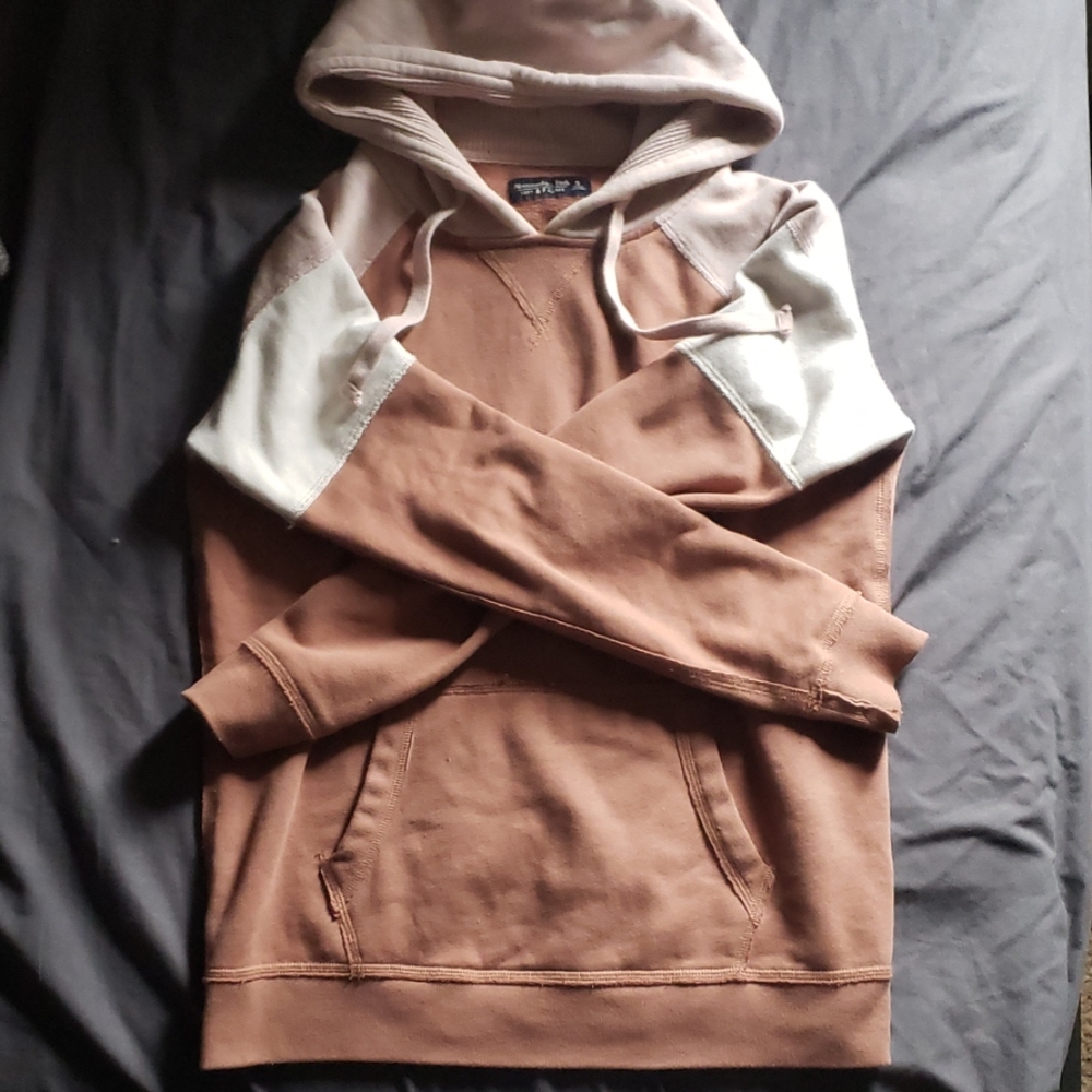 Abercrombie & Fitch oversized colour-block hoodie
